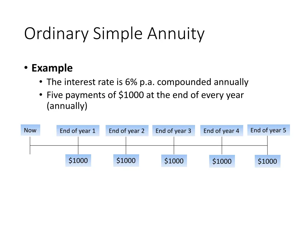 ordinary simple annuity 1