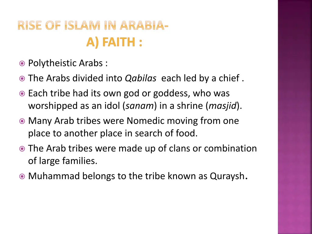 rise of islam in arabia a faith