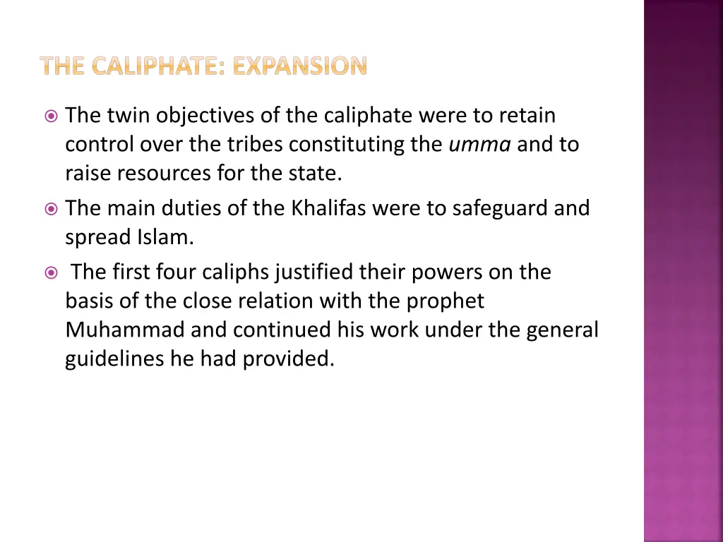 the caliphate expansion