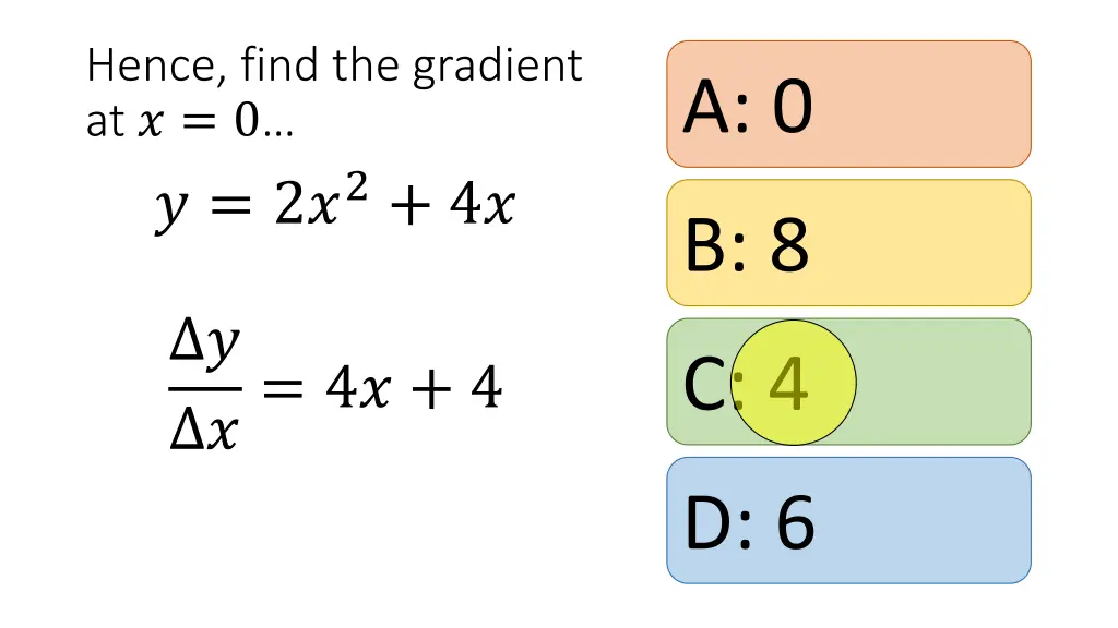 hence find the gradient at 0 2 2 4