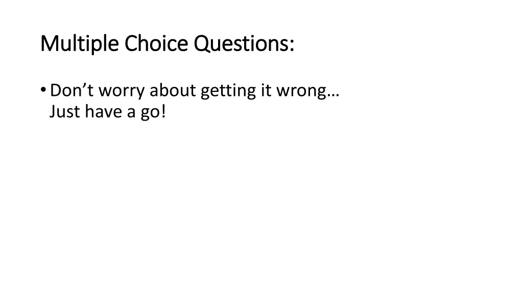 multiple choice questions multiple choice