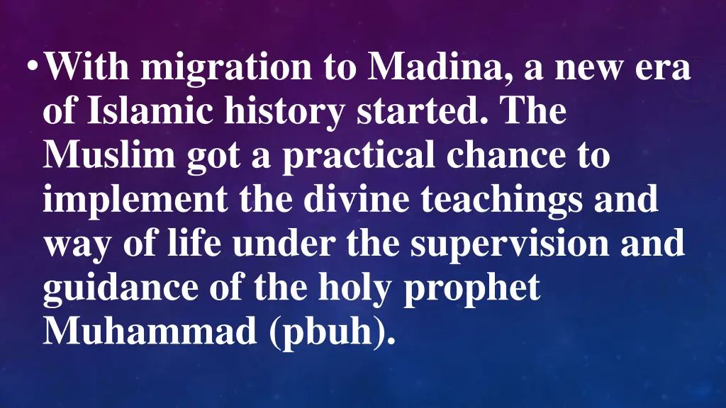 with migration to madina a new era of islamic