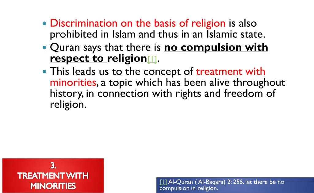 discrimination on the basis of religion is also