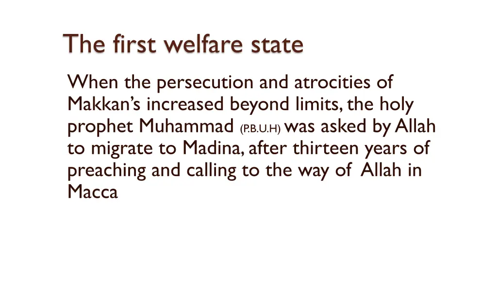 the first welfare state