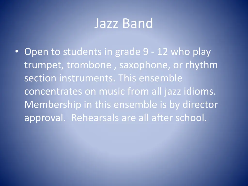 jazz band