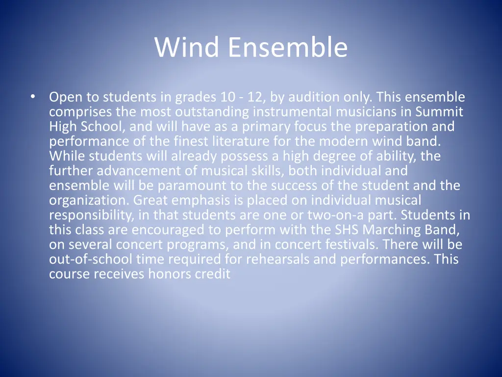 wind ensemble