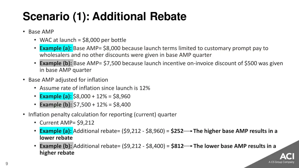 scenario 1 additional rebate