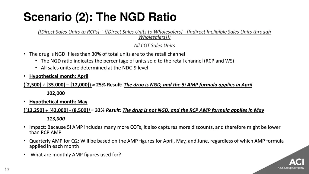 scenario 2 the ngd ratio