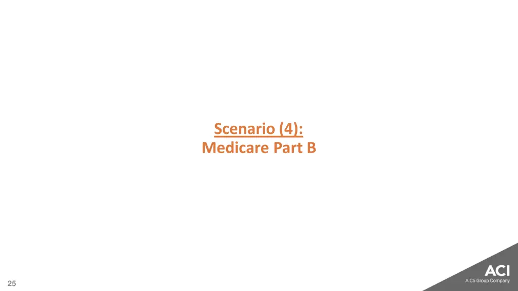 scenario 4 medicare part b