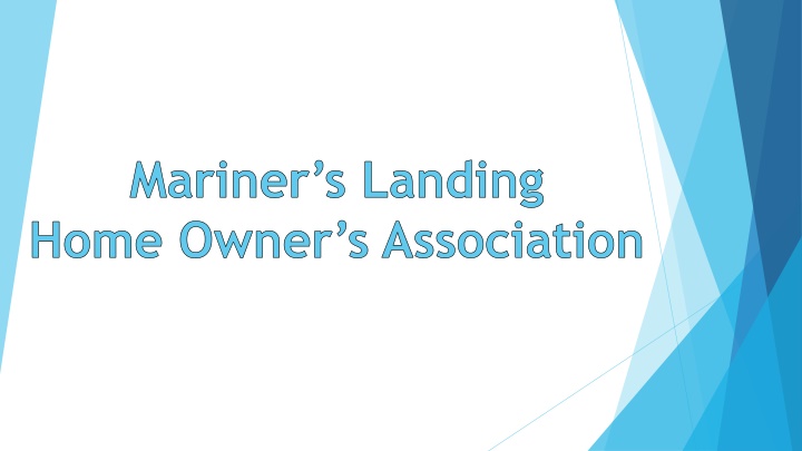 mariner s landing home owner s association