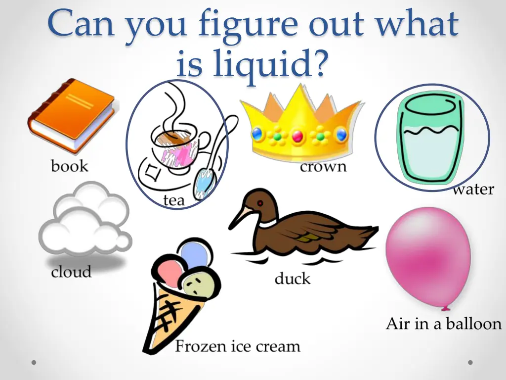 can you figure out what is liquid