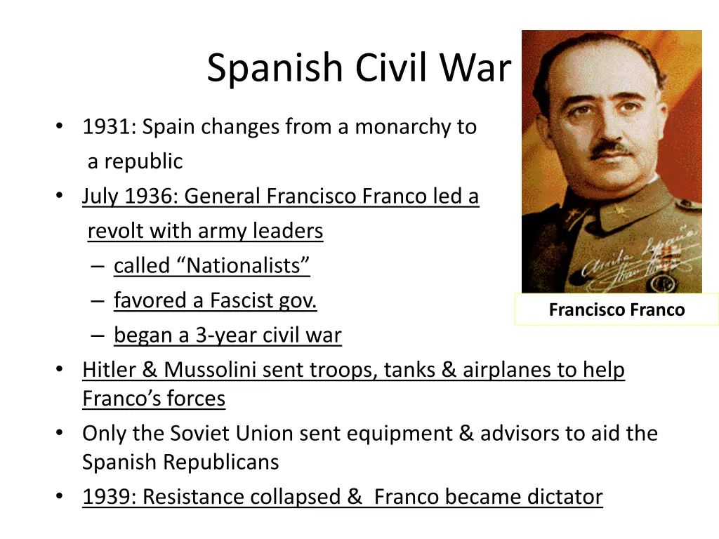 spanish civil war