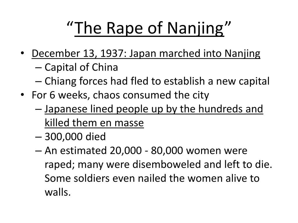 the rape of nanjing