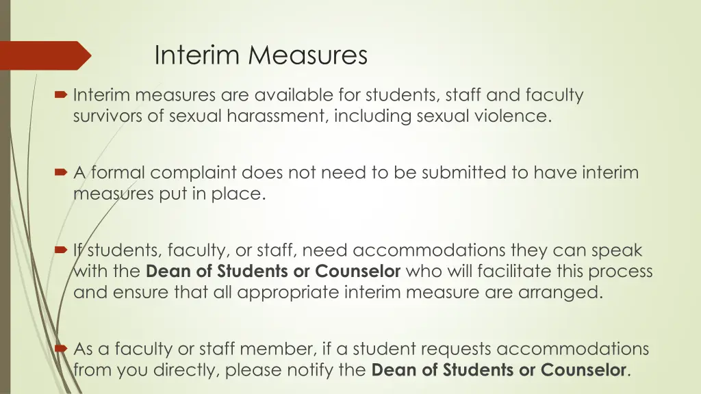 interim measures