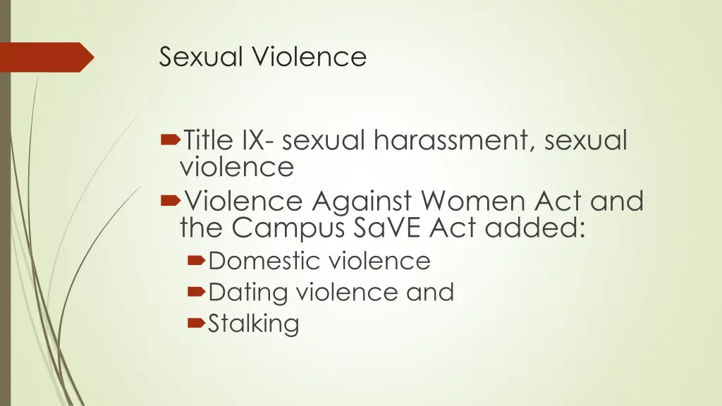 sexual violence