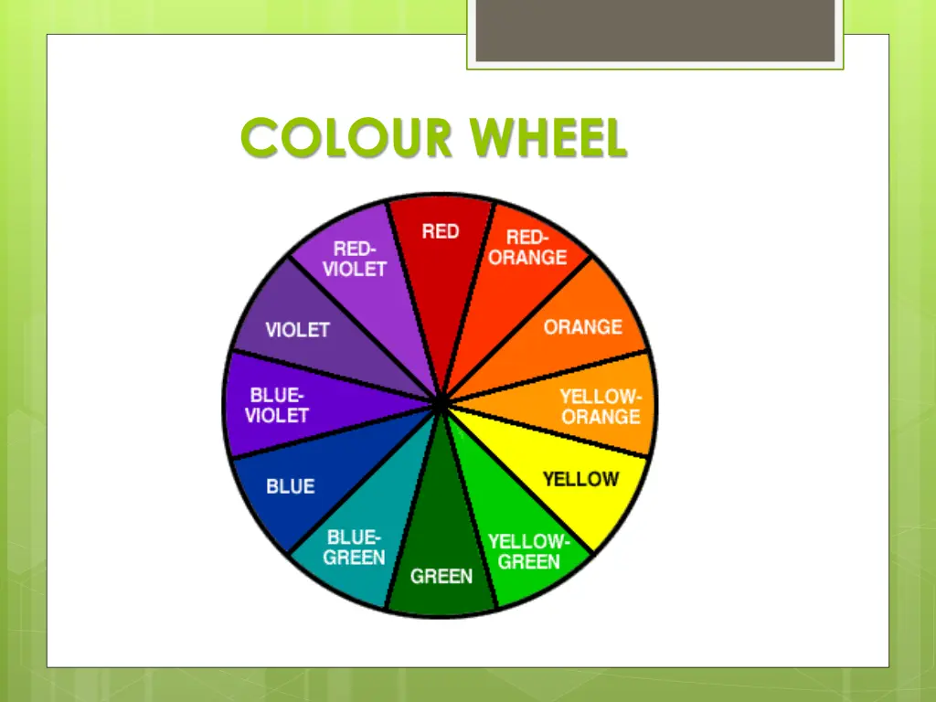 colour wheel