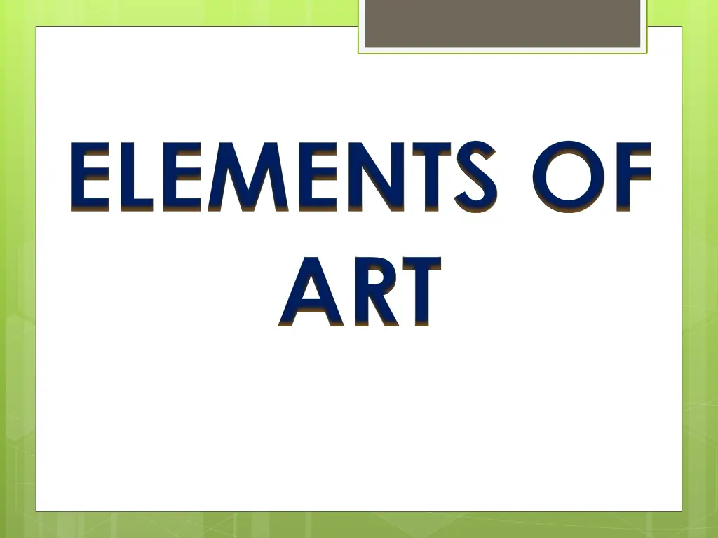 elements of art