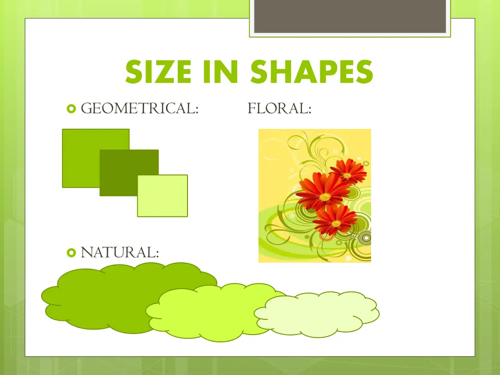 size in shapes