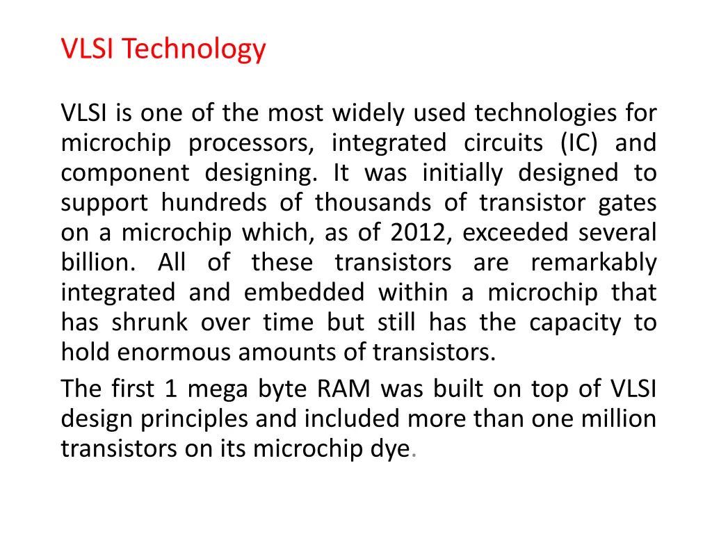 vlsi technology