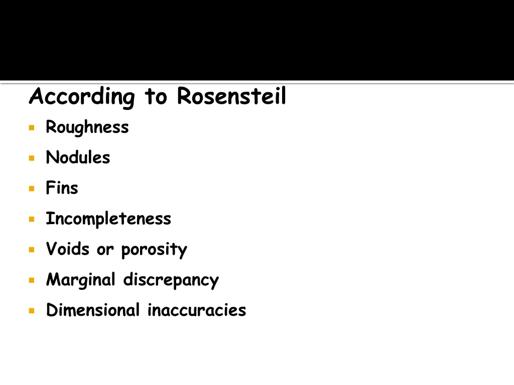 according to rosensteil roughness nodules fins