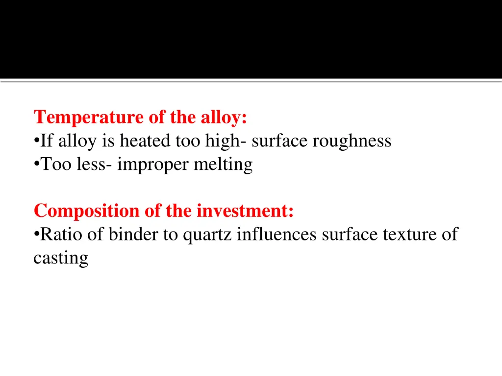 temperature of the alloy if alloy is heated