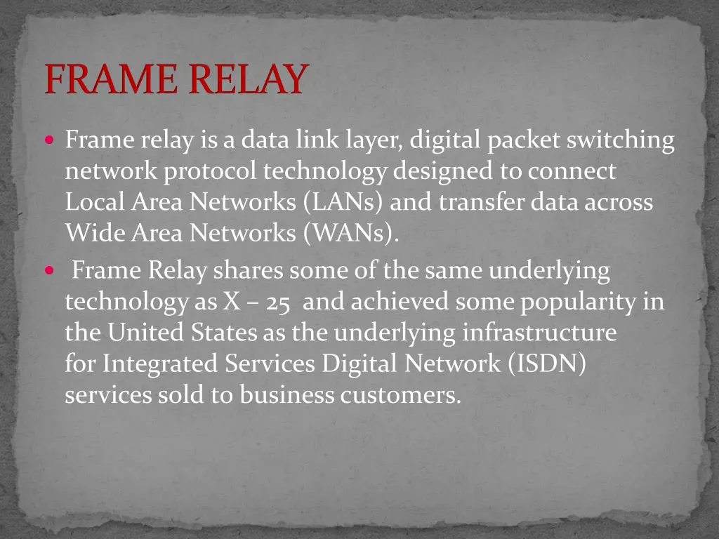 frame relay