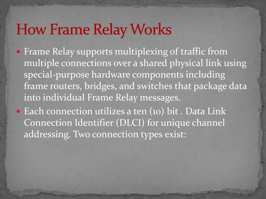 how frame relay works