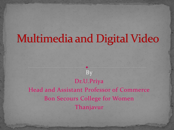 multimedia and digital video