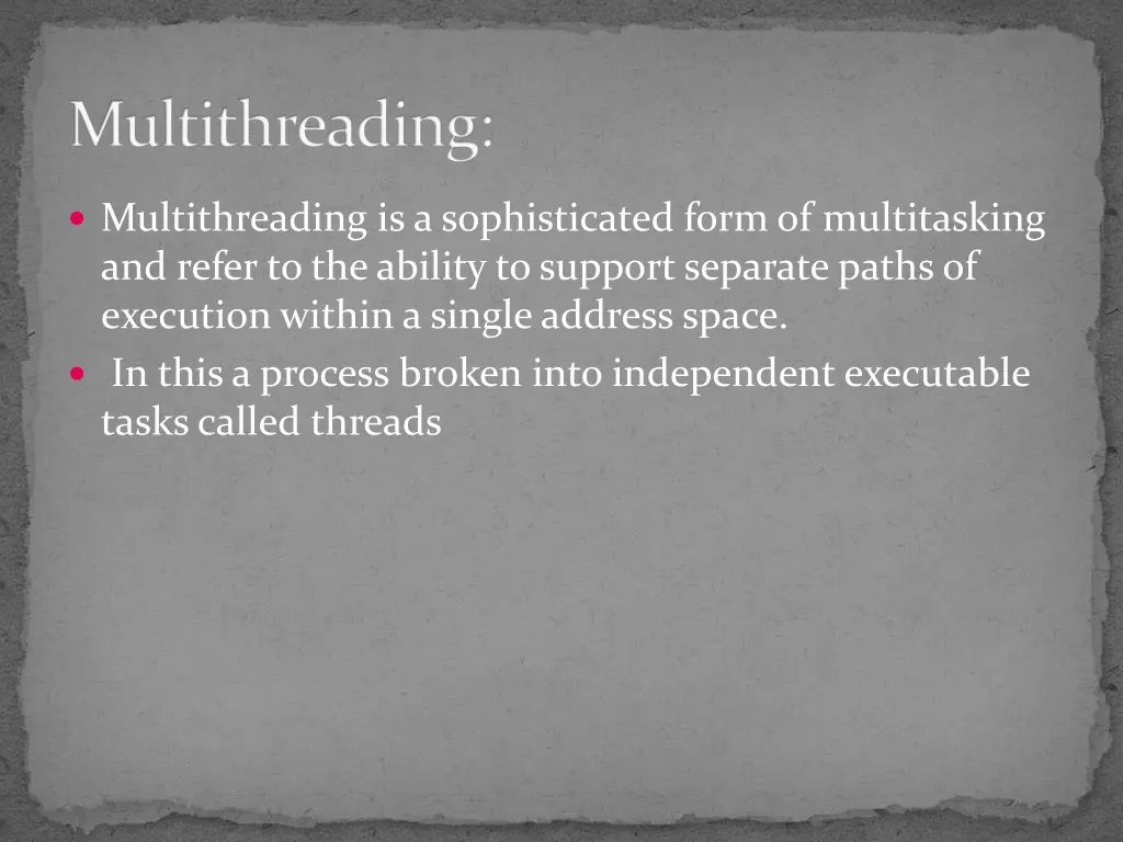 multithreading