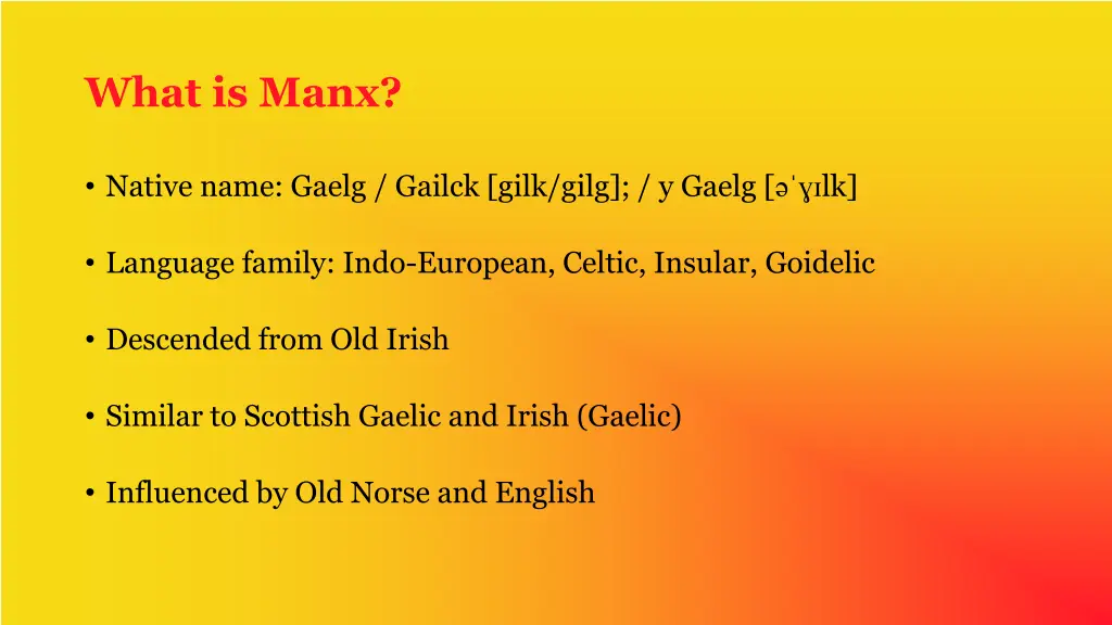 what is manx