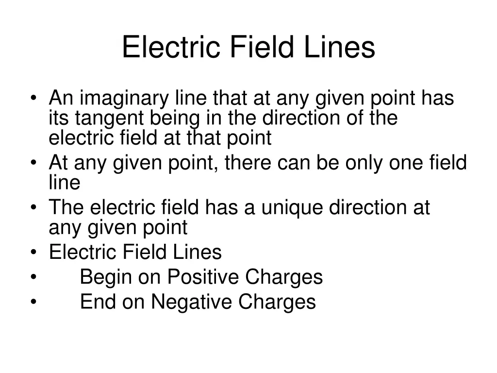 electric field lines