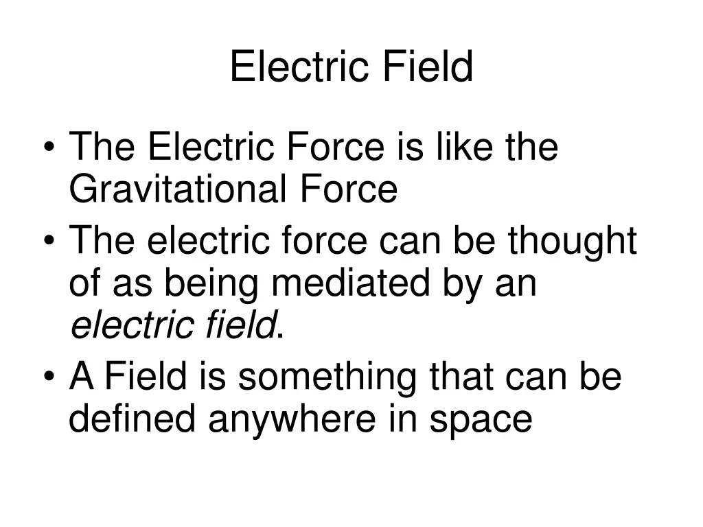 electric field