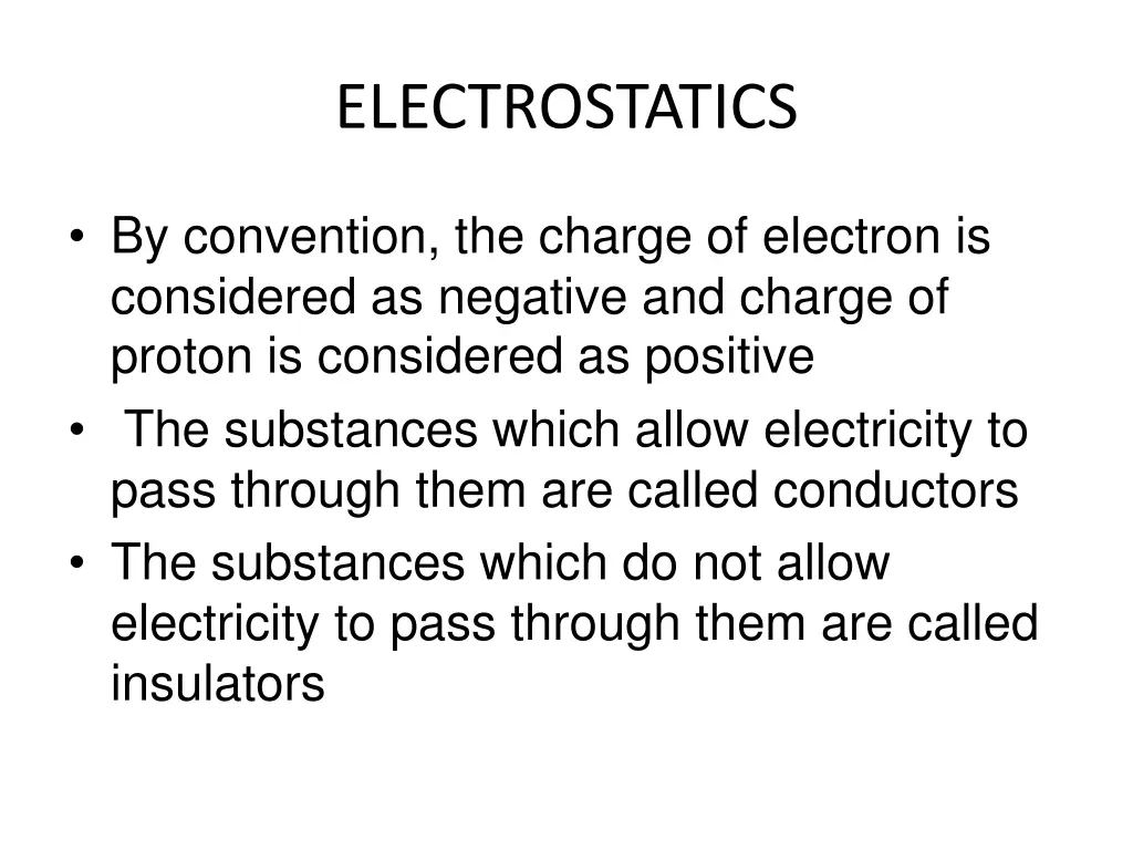 electrostatics 1