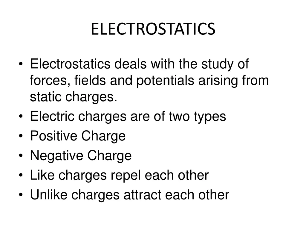 electrostatics