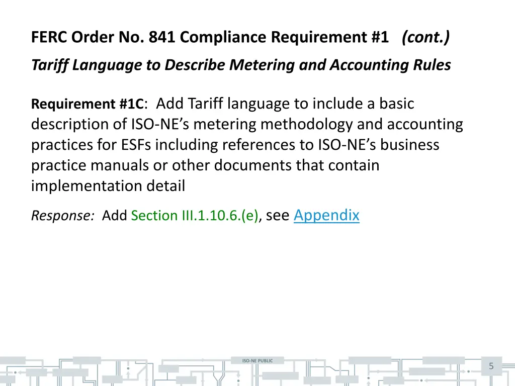 ferc order no 841 compliance requirement 1 cont