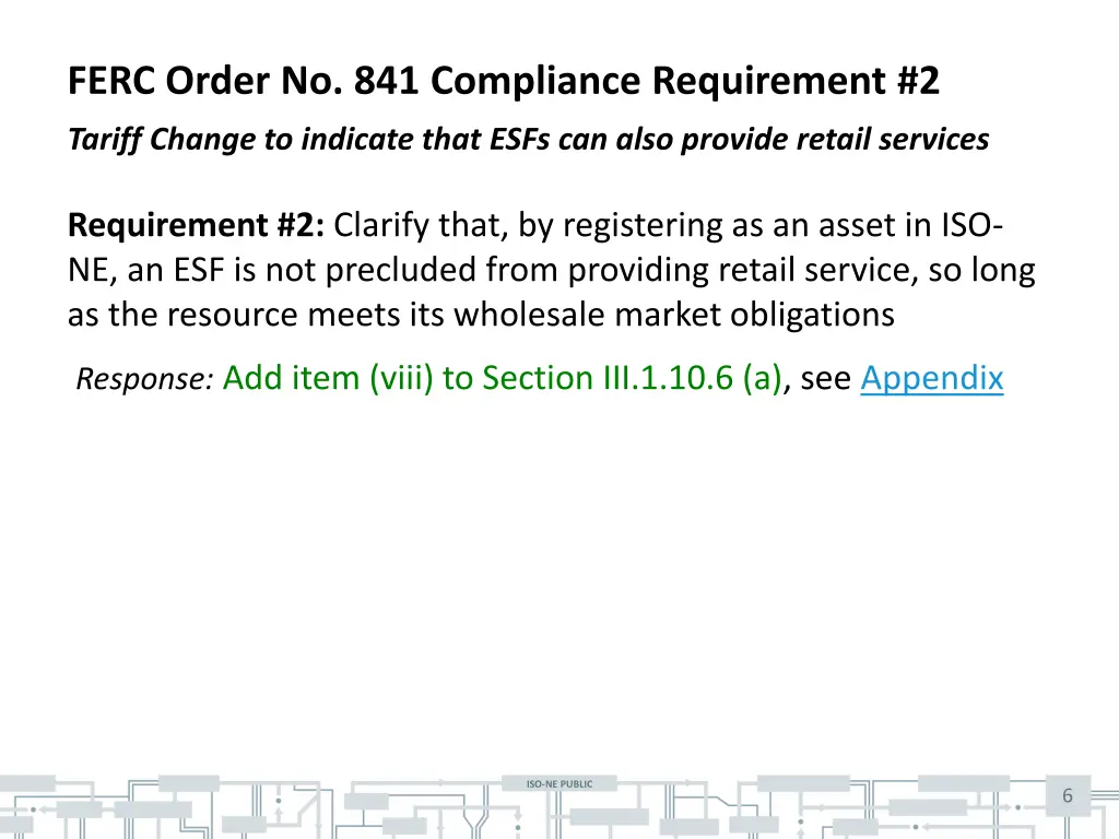 ferc order no 841 compliance requirement 2