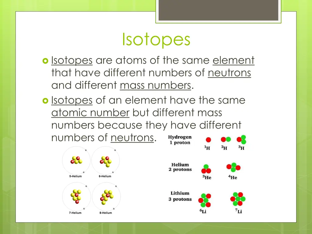 isotopes