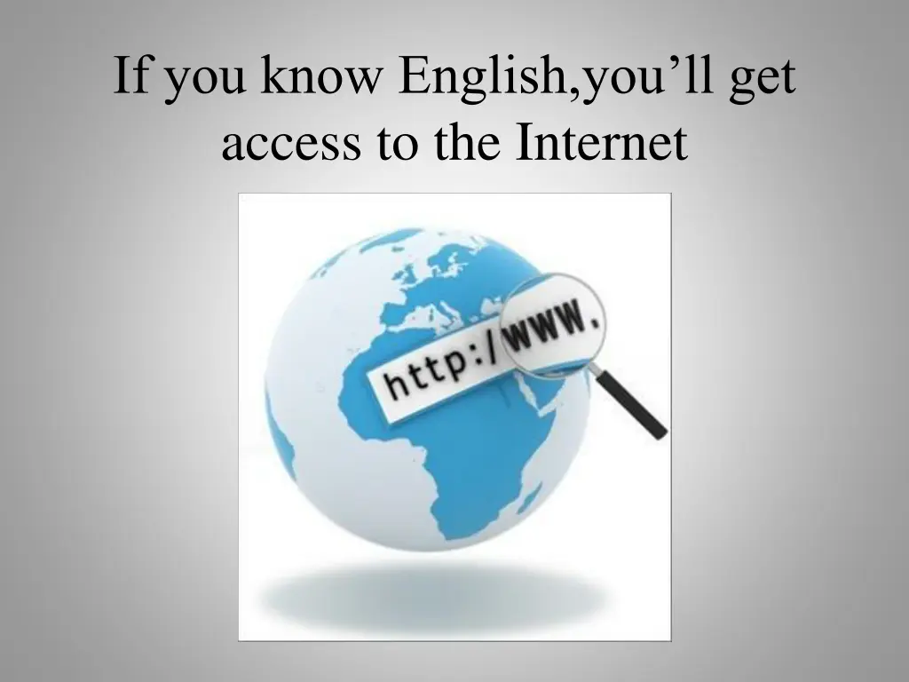 if you know english you ll get access