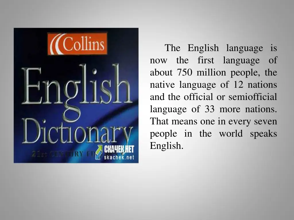 the english language is now the first language