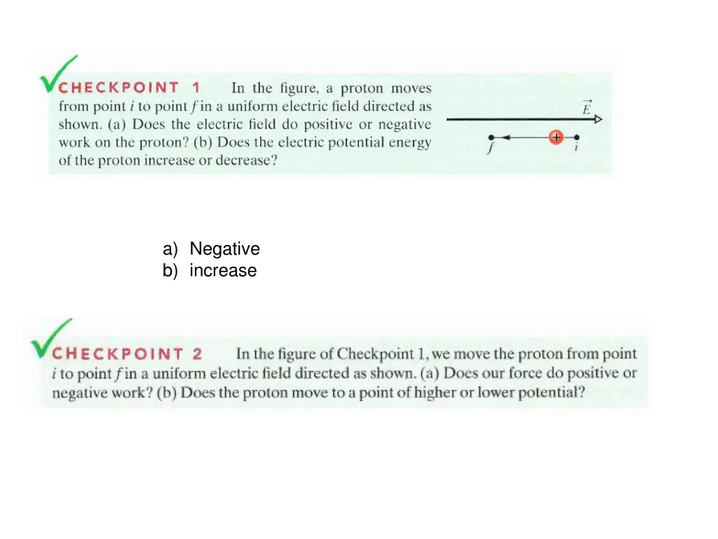 a negative b increase