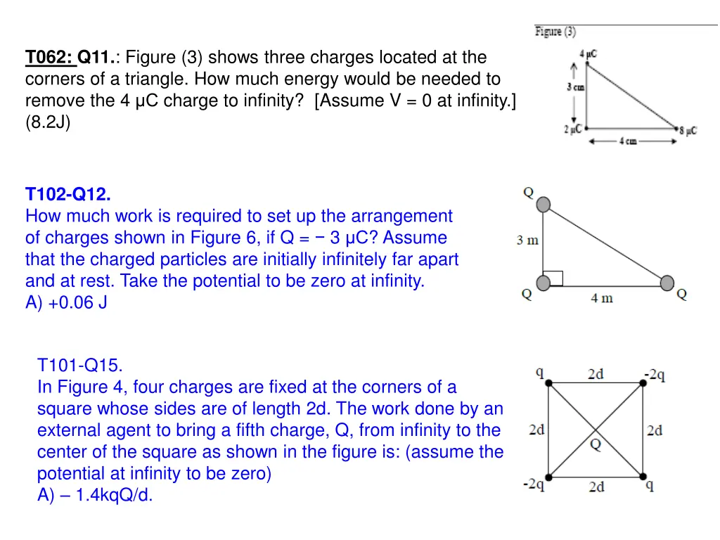 t062 q11 figure 3 shows three charges located