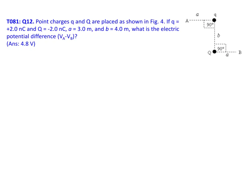 t081 q12 point charges q and q are placed 1