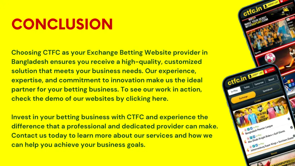 choosing ctfc as your exchange betting website