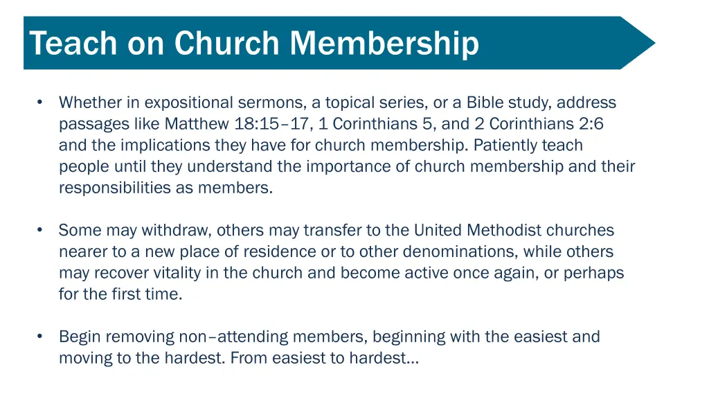 teach on church membership