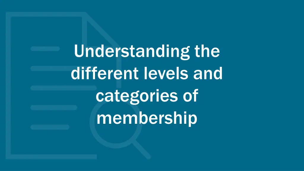 understanding the different levels and categories