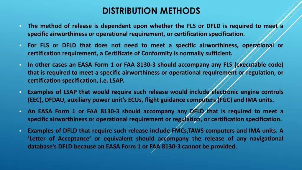 distribution methods 1