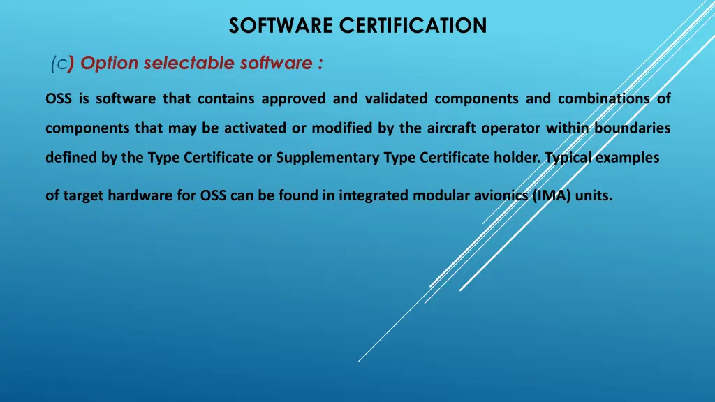 software certification 5