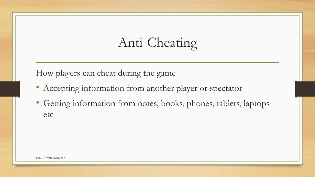 anti cheating 6