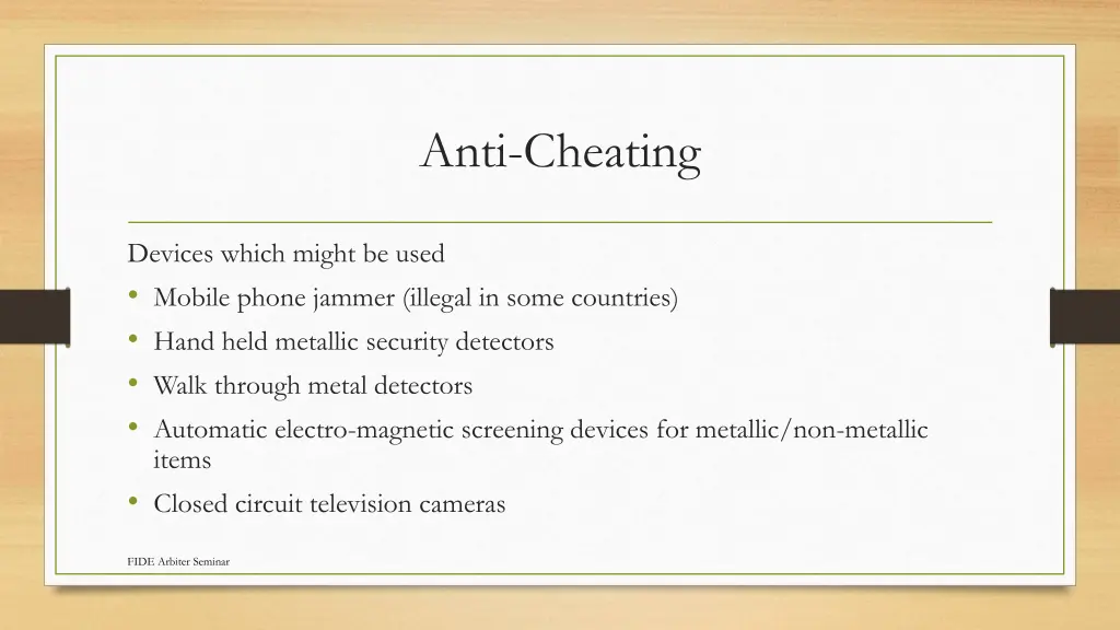 anti cheating 8