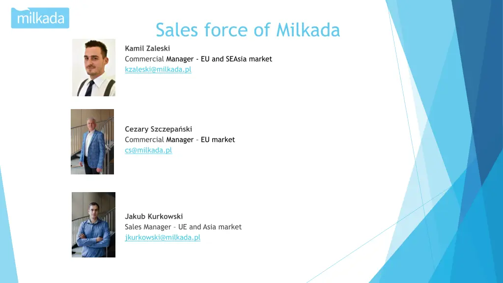 sales force of milkada kamil zaleski commercial